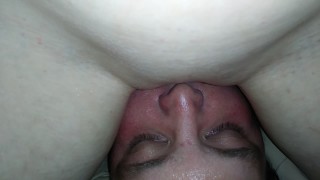 Redhead Destiny Reed creampie Cleanup and Swallow by hubby