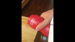 Cute twink fucks his onahole