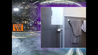 Emily loves her ANAL DILDO in the Space Craft Hanger via the Pleasure Portal on StripVR