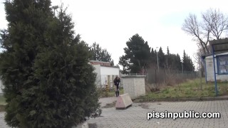 Look at the weird spots to urinate these girls found in the city