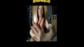 Maya VR femdom handjob with 2 cumshots in a row