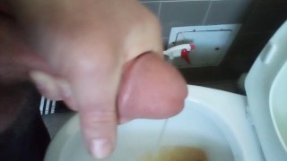 My sexy straight bro pissing and cumming