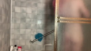 Piss on my sexy body while showering