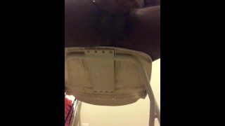 Watch my dick grow as I finish smoking and watch porn